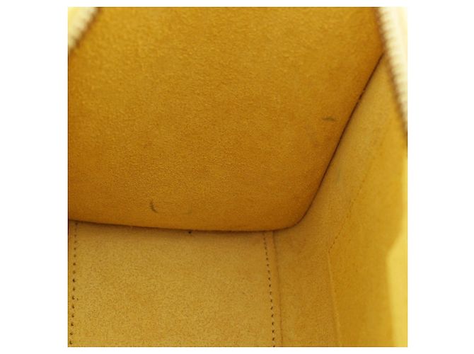 Céline Celine Yellow Nano Grained Calfskin Luggage Tote Giallo - vista 8