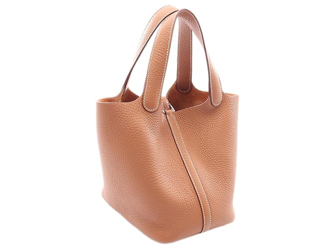 Hermès Brown Clemence Picotin Lock 18 Marrone - vista 2