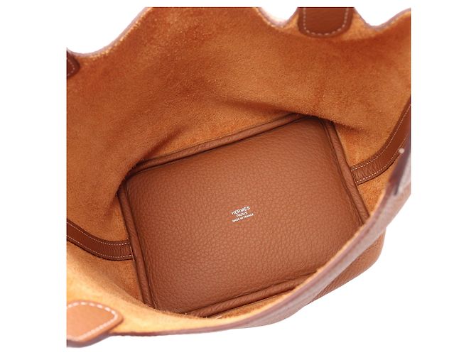 Hermès Brown Clemence Picotin Lock 18 Marrone - vista 3