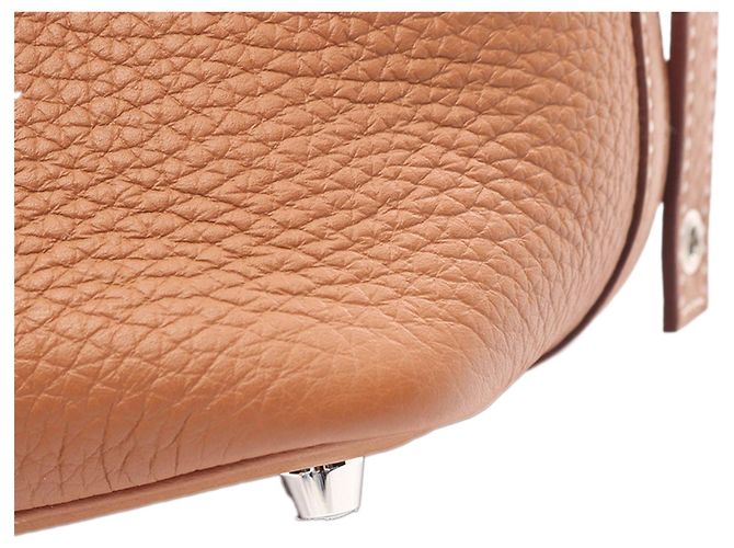 Hermès Brown Clemence Picotin Lock 18 Marrone - vista 6
