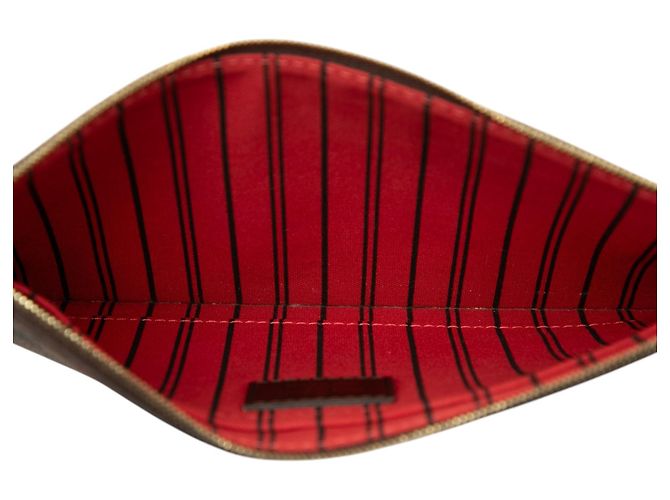 Pouch Louis Vuitton Brown Damier Ebene Neverfull MM Marrone - vista 4