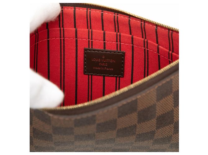 Pouch Louis Vuitton Brown Damier Ebene Neverfull MM Marrone - vista 5
