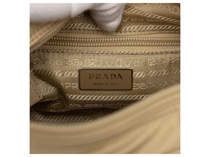 Saffiano Borsa Camera Prada in Tessuto Beige - vista 5