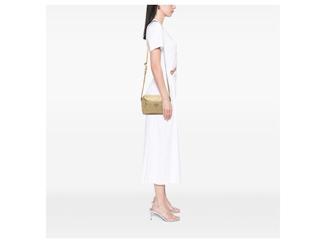 Saffiano Borsa Camera Prada in Tessuto Beige - vista 6