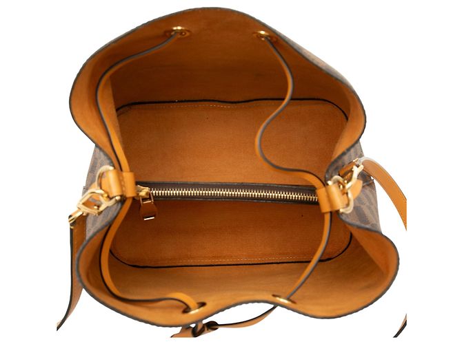 Néonoé Louis Vuitton Brown Damier Ebene Neonoe MM Marrone - vista 4