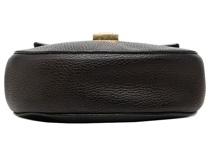 Chloé Mini Borsa a Tracolla Drew in Pelle Nera Nero - vista 3