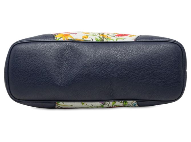 Saco Tote Gucci Flora Médio em lona branca Branco - vista 3
