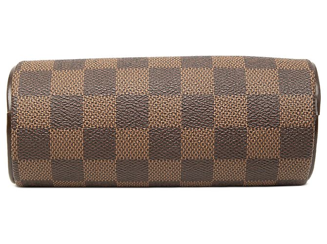 Louis Vuitton Brown Damier Ebene Papillon Pochette Marrone - vista 3