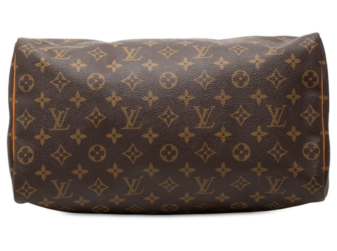 Louis Vuitton Brown Monogram Speedy 35 Marrone - vista 3