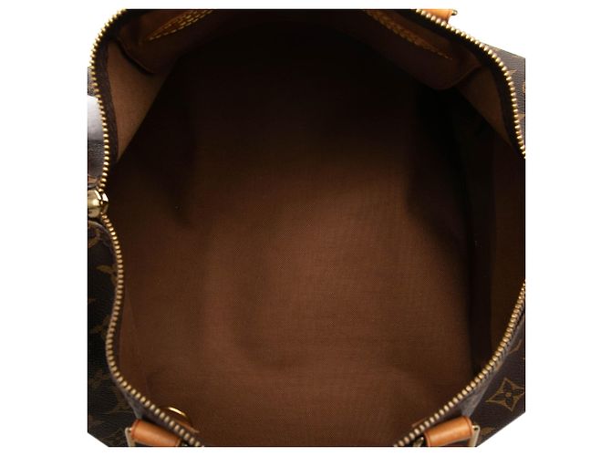 Louis Vuitton Brown Monogram Speedy 35 Marrone - vista 4