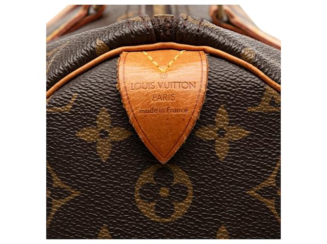 Louis Vuitton Brown Monogram Speedy 35 Marrone - vista 5