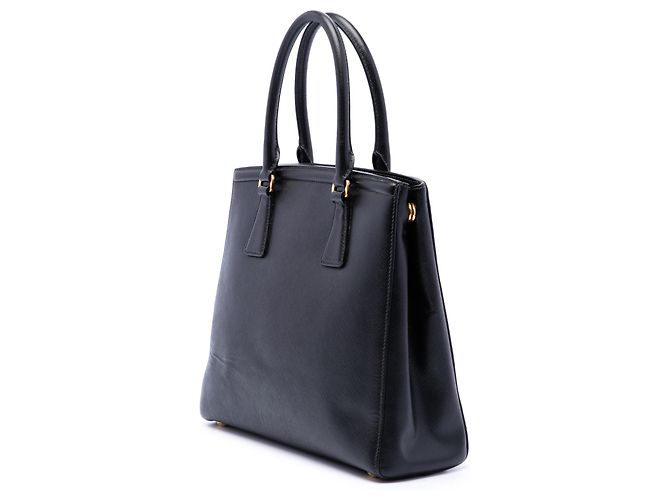 Borsa Satchel Prada Black Saffiano Lux Parabole Nero - vista 2