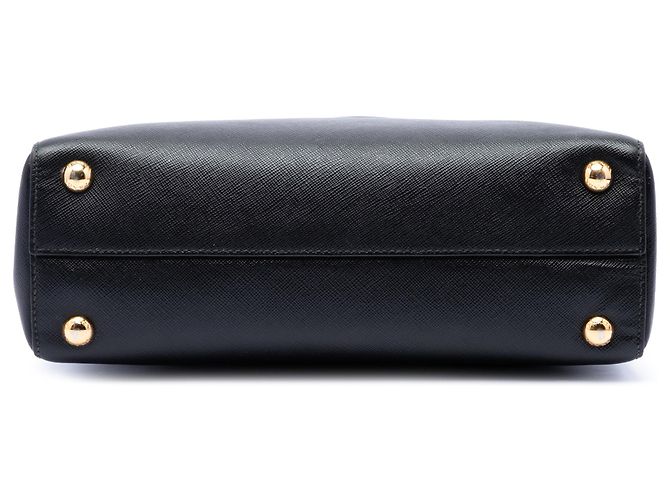 Borsa Satchel Prada Black Saffiano Lux Parabole Nero - vista 3
