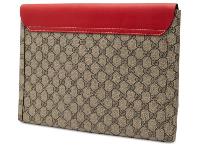 Pochette Gucci Beige GG Supreme No Longer Not Yet - vue 2