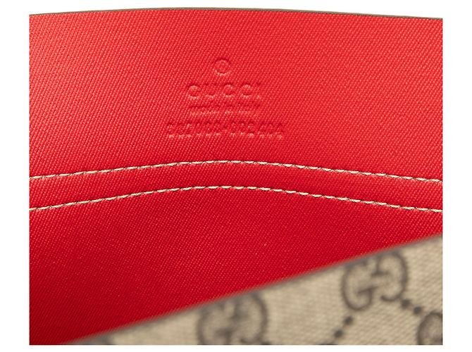 Pochette Gucci Beige GG Supreme No Longer Not Yet - vue 5