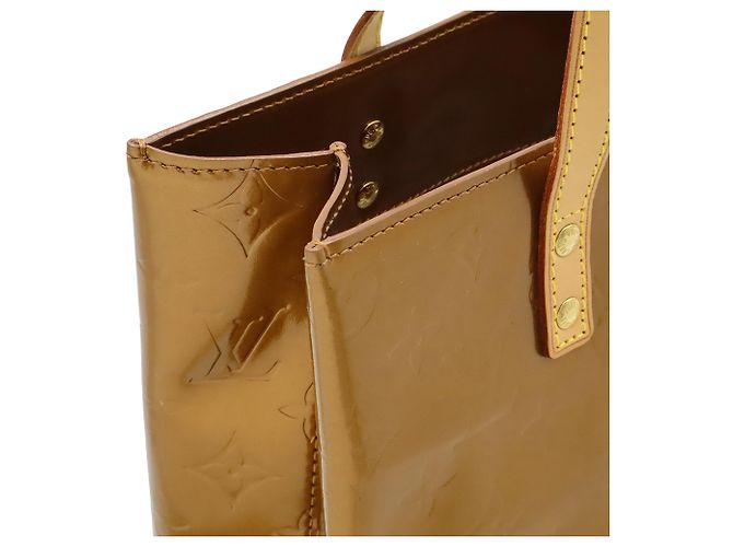 Louis Vuitton Brown Monogram Vernis Reade MM Marrone Bronzo - vista 6