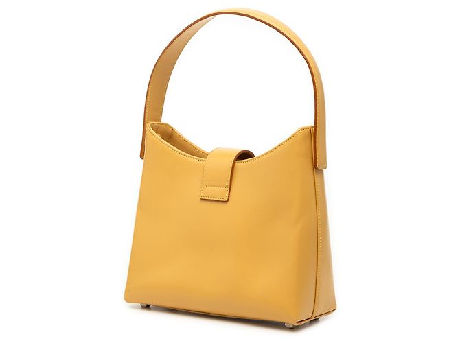 Salvatore Ferragamo Borsa Ferragamo Gancini in pelle gialla Giallo - vista 2