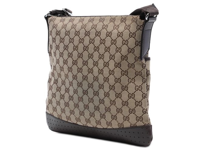 Gucci Beige GG Canvas Crossbody-Tasche - Ansicht 2