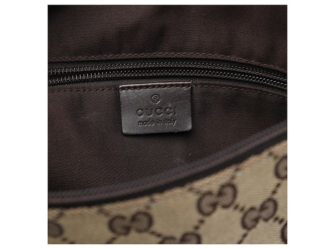 Gucci Beige GG Canvas Crossbody-Tasche - Ansicht 5