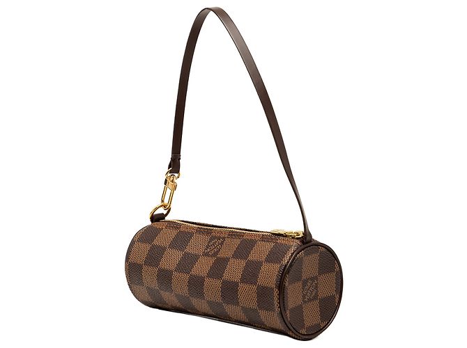 Louis Vuitton Brown Damier Ebene Papillon Pochette Marrone - vista 2