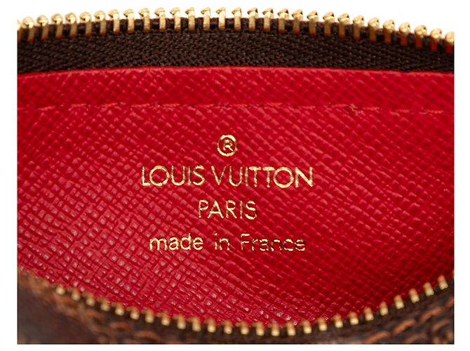 Louis Vuitton Brown Damier Ebene Papillon Pochette Marrone - vista 5
