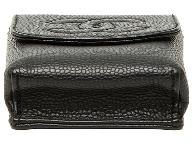 Pitillera Chanel Black CC Caviar Negro - vista 3