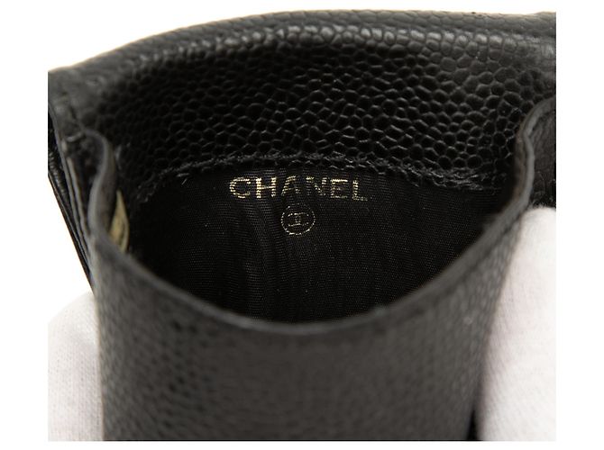 Pitillera Chanel Black CC Caviar Negro - vista 5