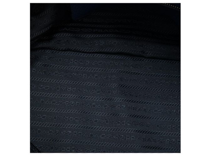 Borsa Satchel Prada Blue Vitello Daino con Doppio Manico - vista 4