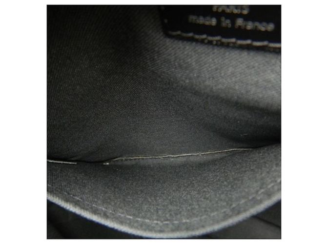 Louis Vuitton Gray Bicolor Taiga and Canvas Beluga Marrone Verde scuro - vista 5