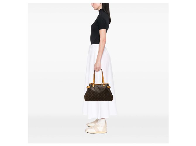 Louis Vuitton Brown Monogram Batignolles Horizontal Marrone - vista 7