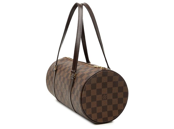 Louis Vuitton Brown Damier Ebene Papillon 30 Marrone - vista 2