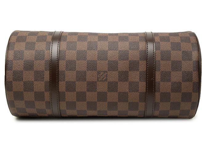 Louis Vuitton Brown Damier Ebene Papillon 30 Marrone - vista 3