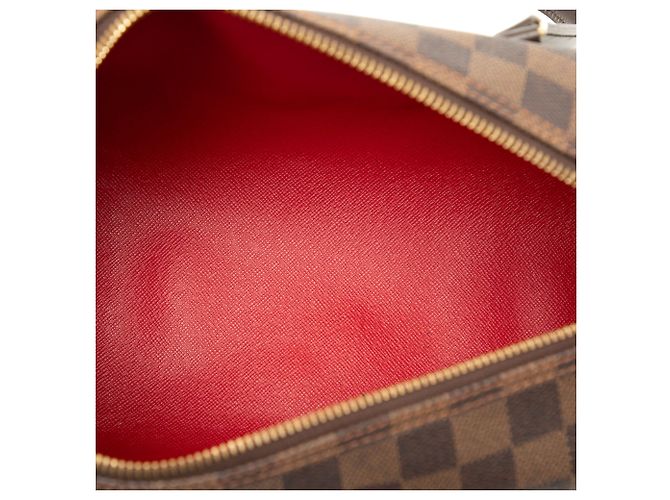 Louis Vuitton Brown Damier Ebene Papillon 30 Marrone - vista 4