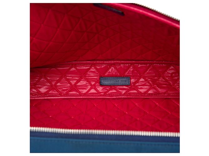 Custodia per laptop Chanel Blue CC Quilted Nylon - vista 4