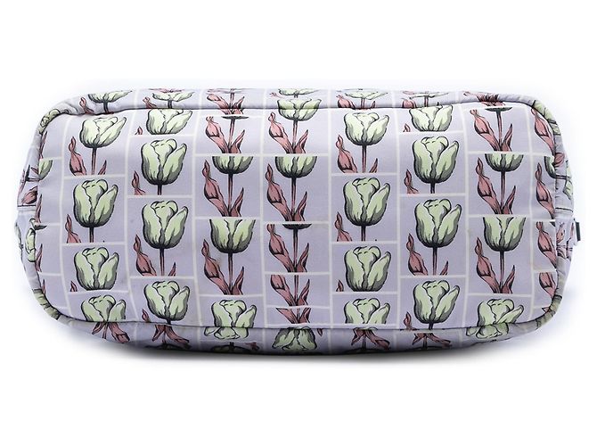 Borsa Satchel Prada in Tessuto Stampato Viola Porpora - vista 3