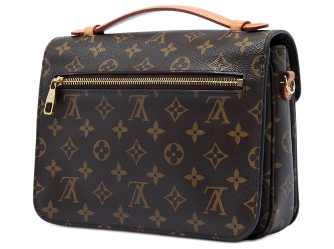 Louis Vuitton Brown Monogram Pochette Metis Marrone - vista 2