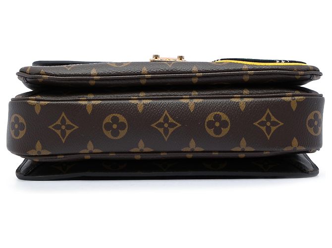 Louis Vuitton Brown Monogram Patches Pochette Metis Marrone - vista 3