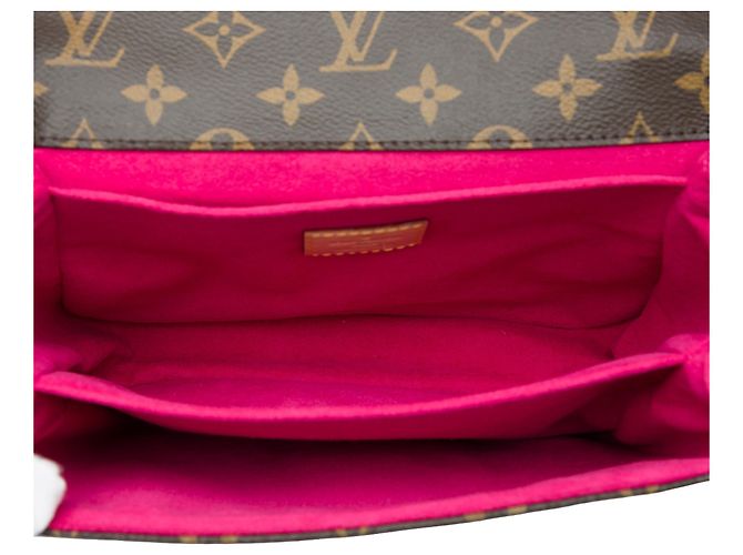 Louis Vuitton Brown Monogram Patches Pochette Metis Marrone - vista 4