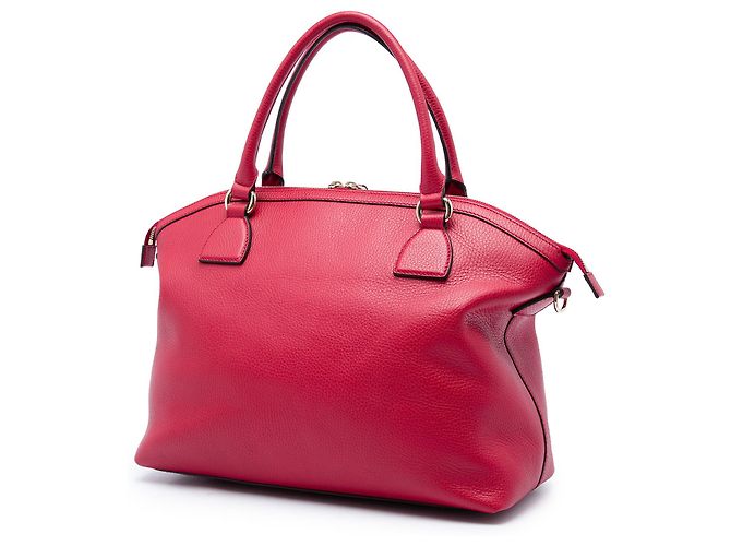Borsa Dome Gucci Red Large Dollar Calfskin GG Charm Rosso - vista 2