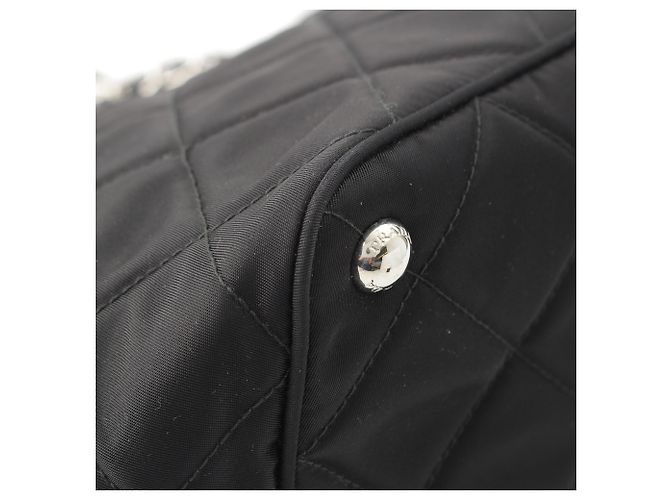 Prada Black Impuntu Tessuto Open Convertible Tote Schwarz - Ansicht 11