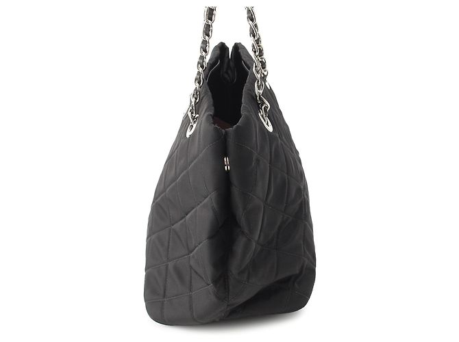 Prada Black Impuntu Tessuto Open Convertible Tote Schwarz - Ansicht 7