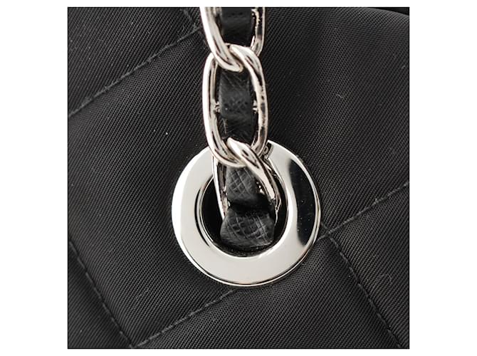 Prada Black Impuntu Tessuto Open Convertible Tote Schwarz - Ansicht 9