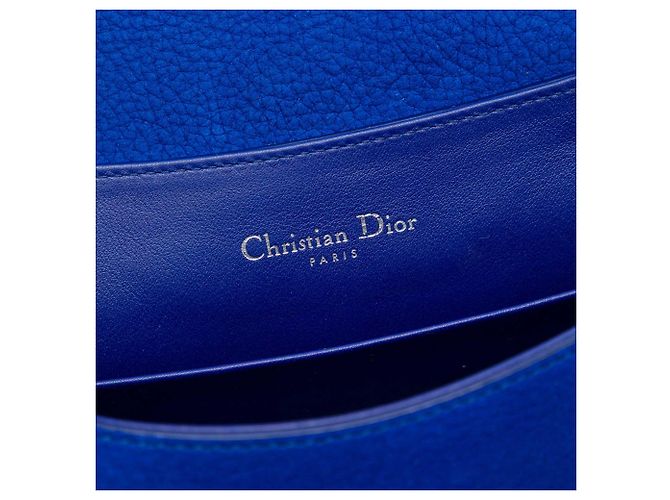 Dior Blue Suede Dune Flap Bag Dark blue - view 5