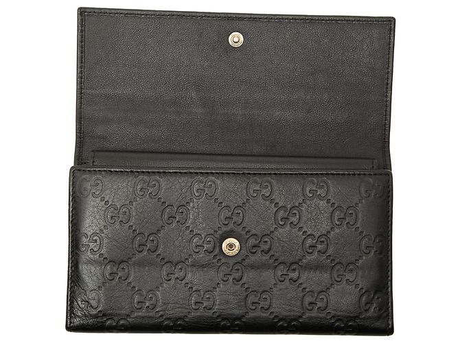 Cartera larga Gucci Black Guccissima Negro - vista 5