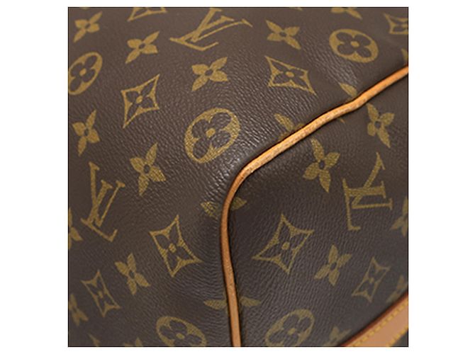 Louis Vuitton Brown Monogram Keepall Bandouliere 50 Marrone - vista 10