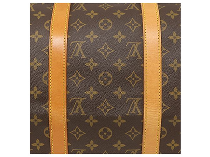 Louis Vuitton Brown Monogram Keepall Bandouliere 50 Marrone - vista 11