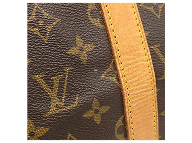 Louis Vuitton Brown Monogram Keepall Bandouliere 50 Marrone - vista 12