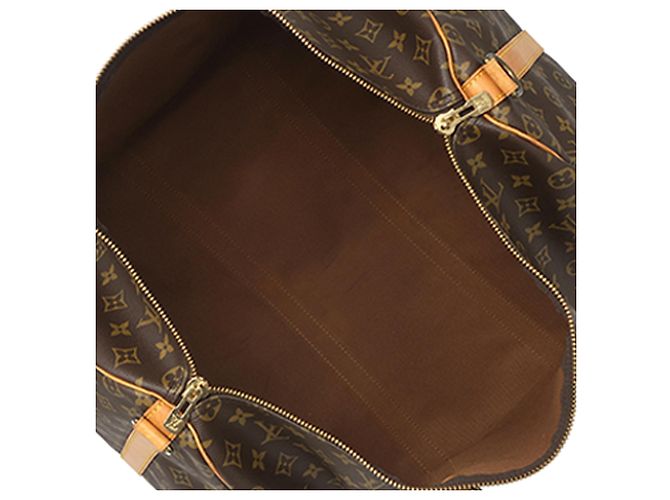 Louis Vuitton Brown Monogram Keepall Bandouliere 50 Marrone - vista 4