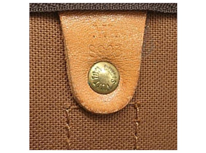 Louis Vuitton Brown Monogram Keepall Bandouliere 50 Marrone - vista 6