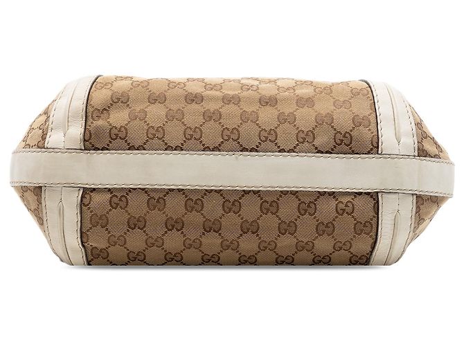 Borsa Satchel Running Gucci Beige Medium GG Canvas - vista 3